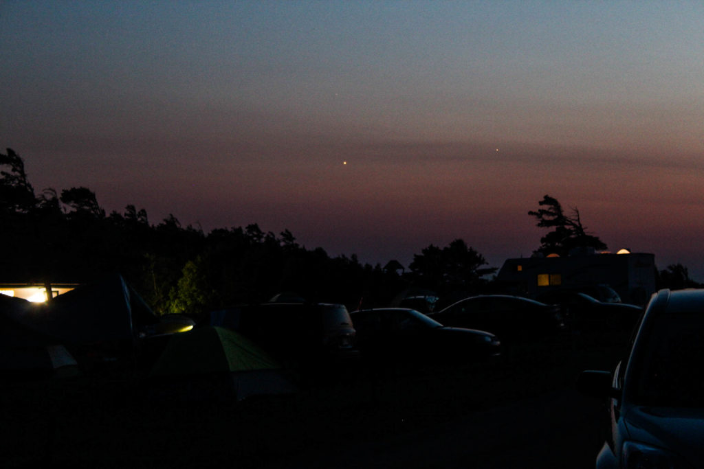 Venus and Jupiter at Sunset on Cavendish Beach PEI